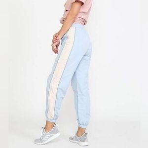 Wild Honey Junior Pale Blue Side Stripe Mesh Band Jogger Pants NWT